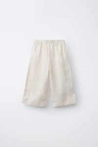 JUPE-CULOTTE 100% LIN DENTELLE