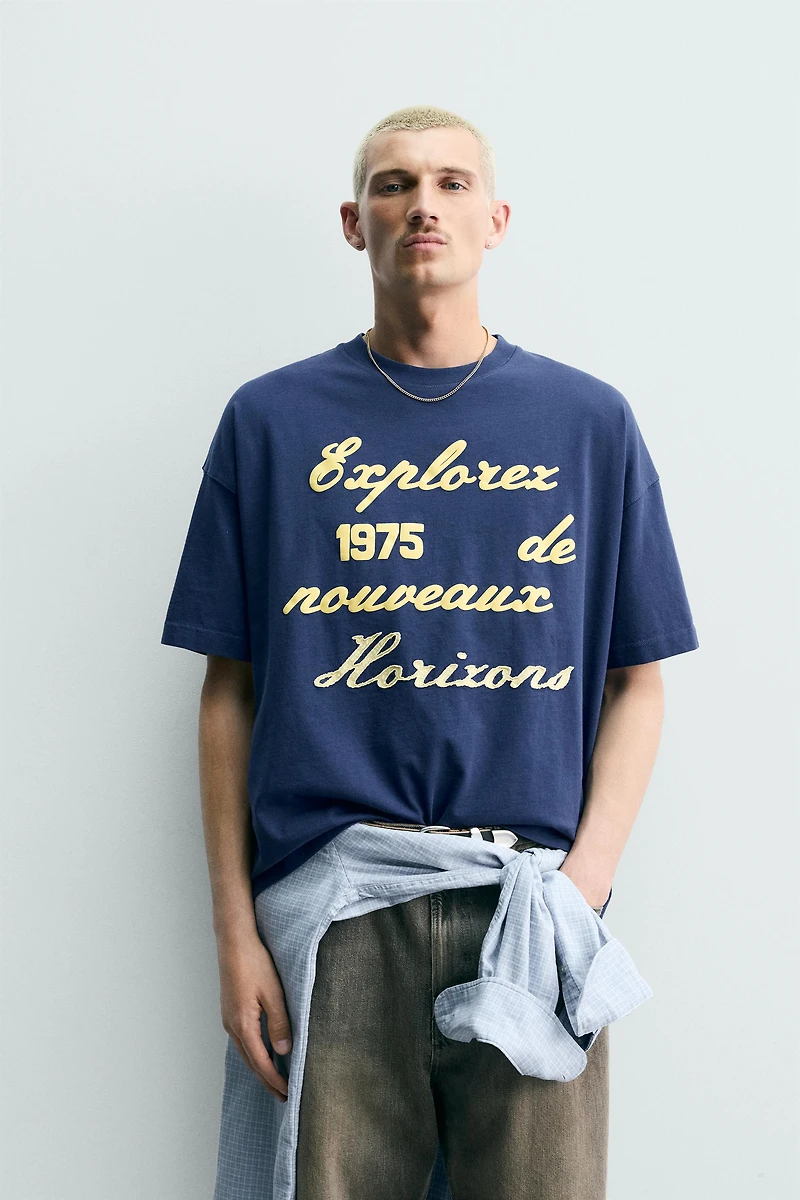 EMBROIDERED PRINT T-SHIRT