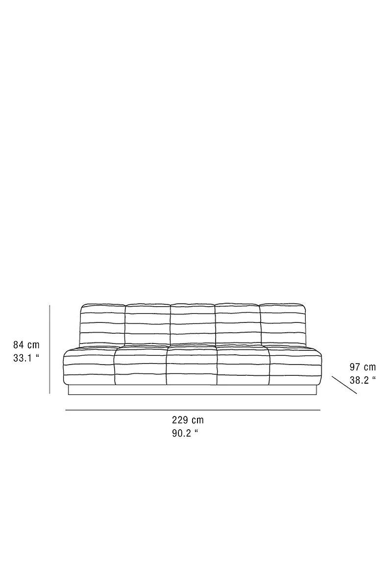 QUILTED LEATHER COUCH