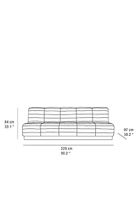 QUILTED LEATHER COUCH
