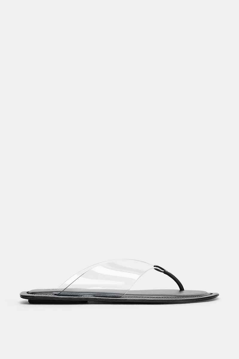 VINYL STRAP SANDALS