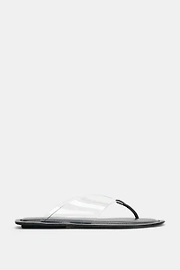 VINYL STRAP SANDALS