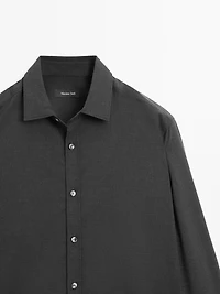Chemise regular à micro-carreaux