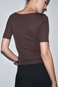 T-SHIRT EN COTON MODAL