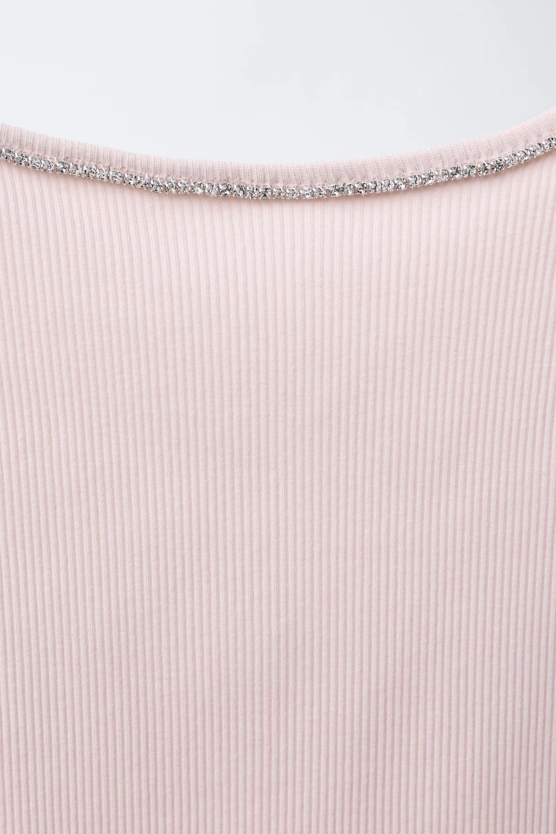 RIBBED JEWEL T-SHIRT