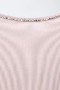 RIBBED JEWEL T-SHIRT