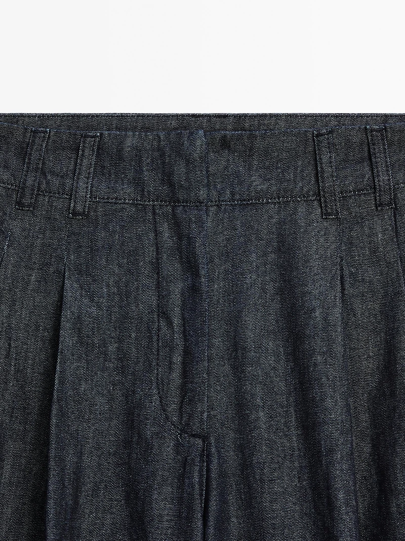 Jean large taille haute