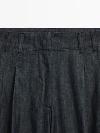Jean large taille haute