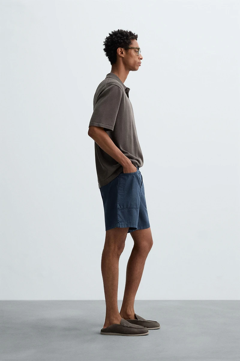 POLO EN MAILLE MÉLANGE DE COTON