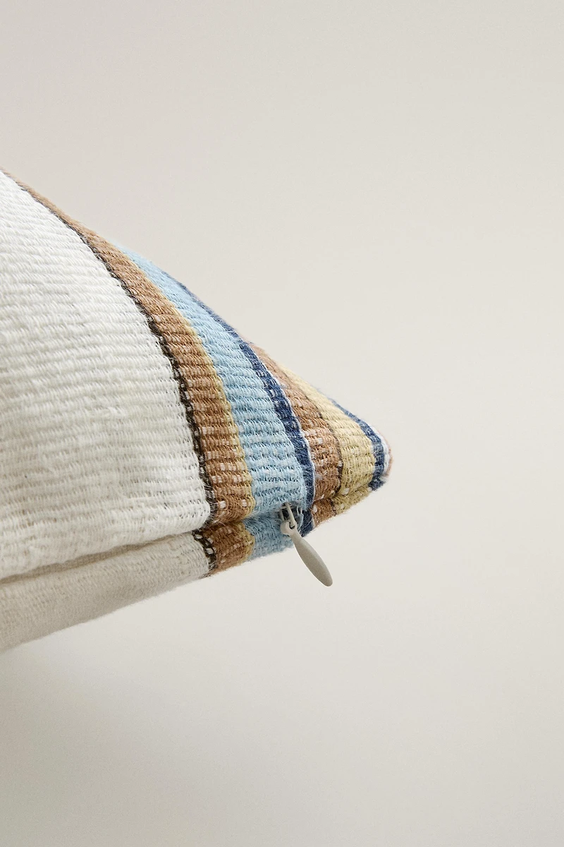 STRIPED THROW PILLOW COVER