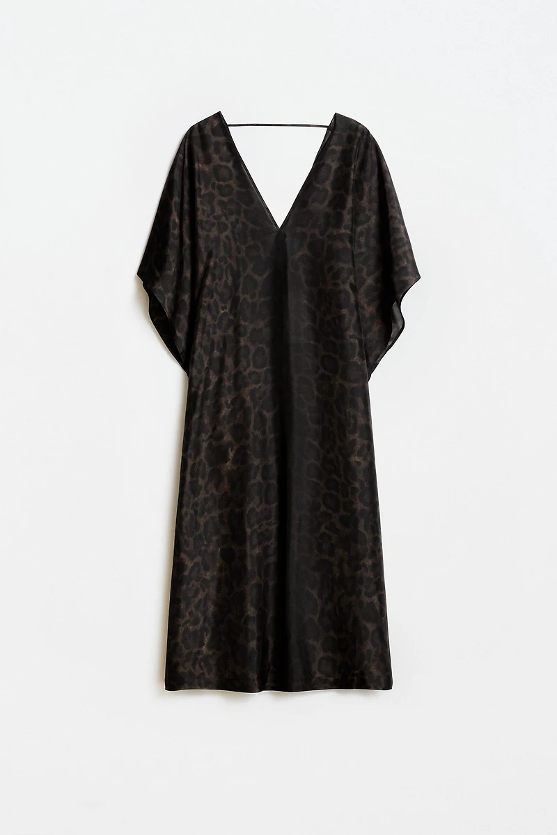 ANIMAL PRINT BEACH CAFTAN