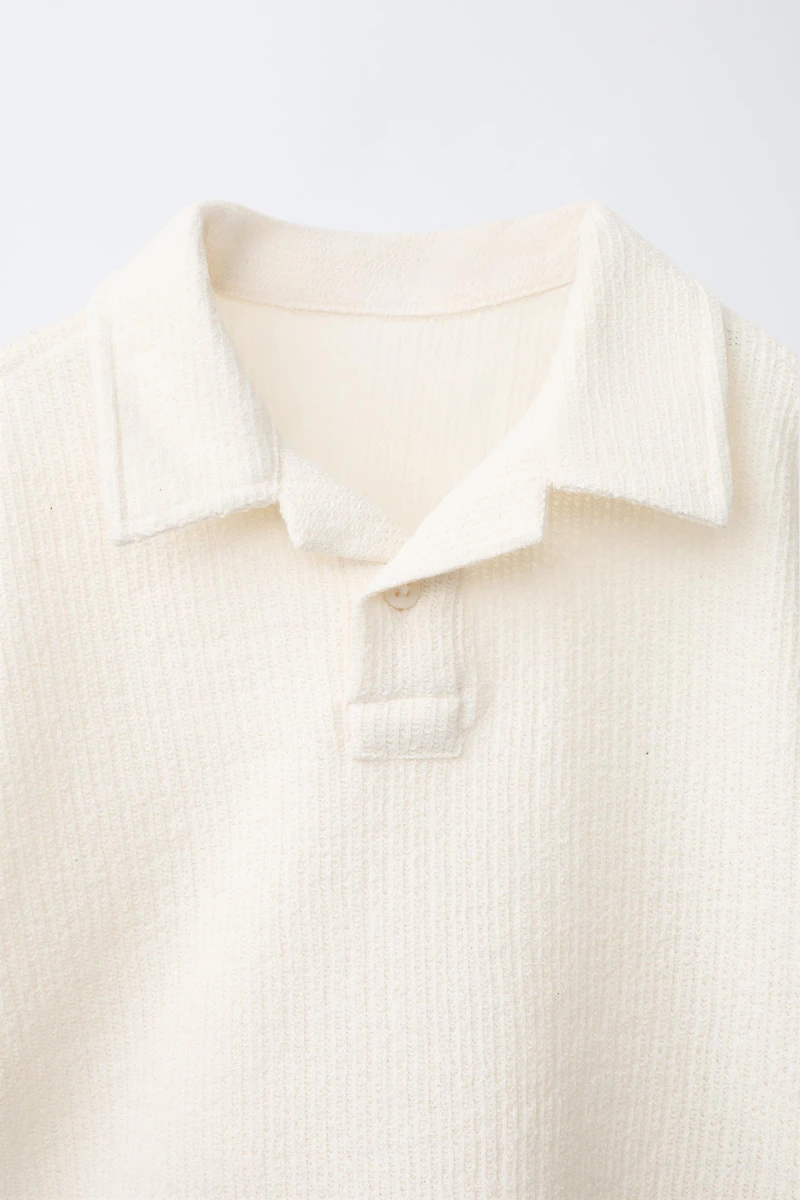 PLAIN KNIT POLO SHIRT