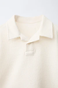 PLAIN KNIT POLO SHIRT