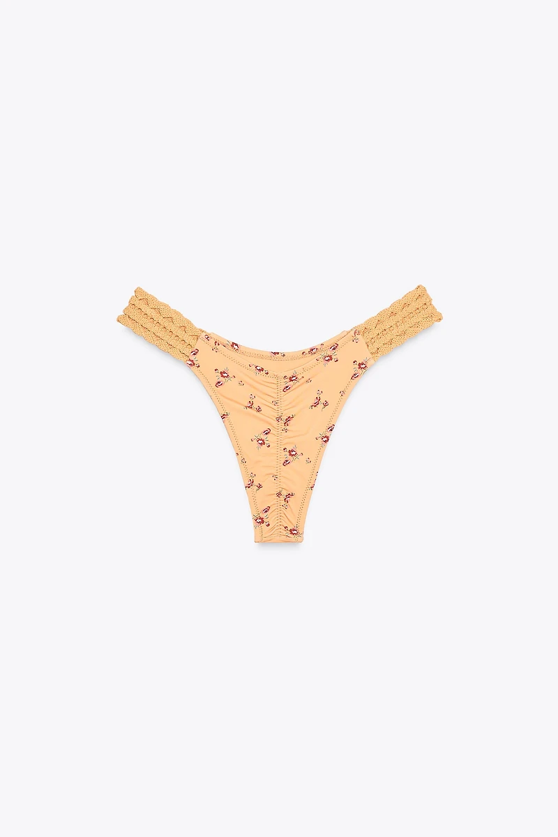 FLORAL CROCHET BIKINI BOTTOMS