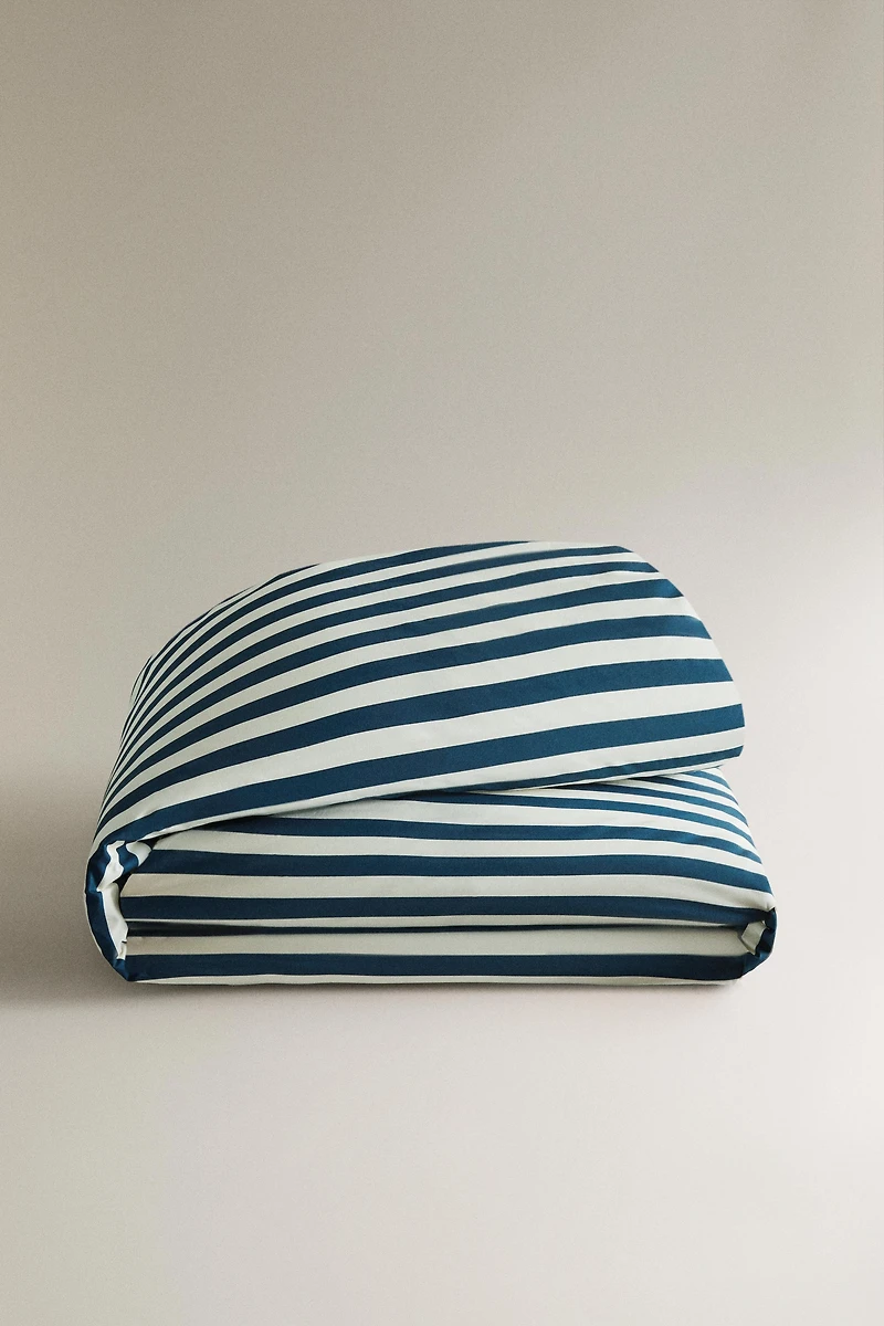 KIDS STRIPED DUVET COVER X THE ANIMALS OBSERVATORY