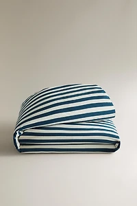 KIDS STRIPED DUVET COVER X THE ANIMALS OBSERVATORY