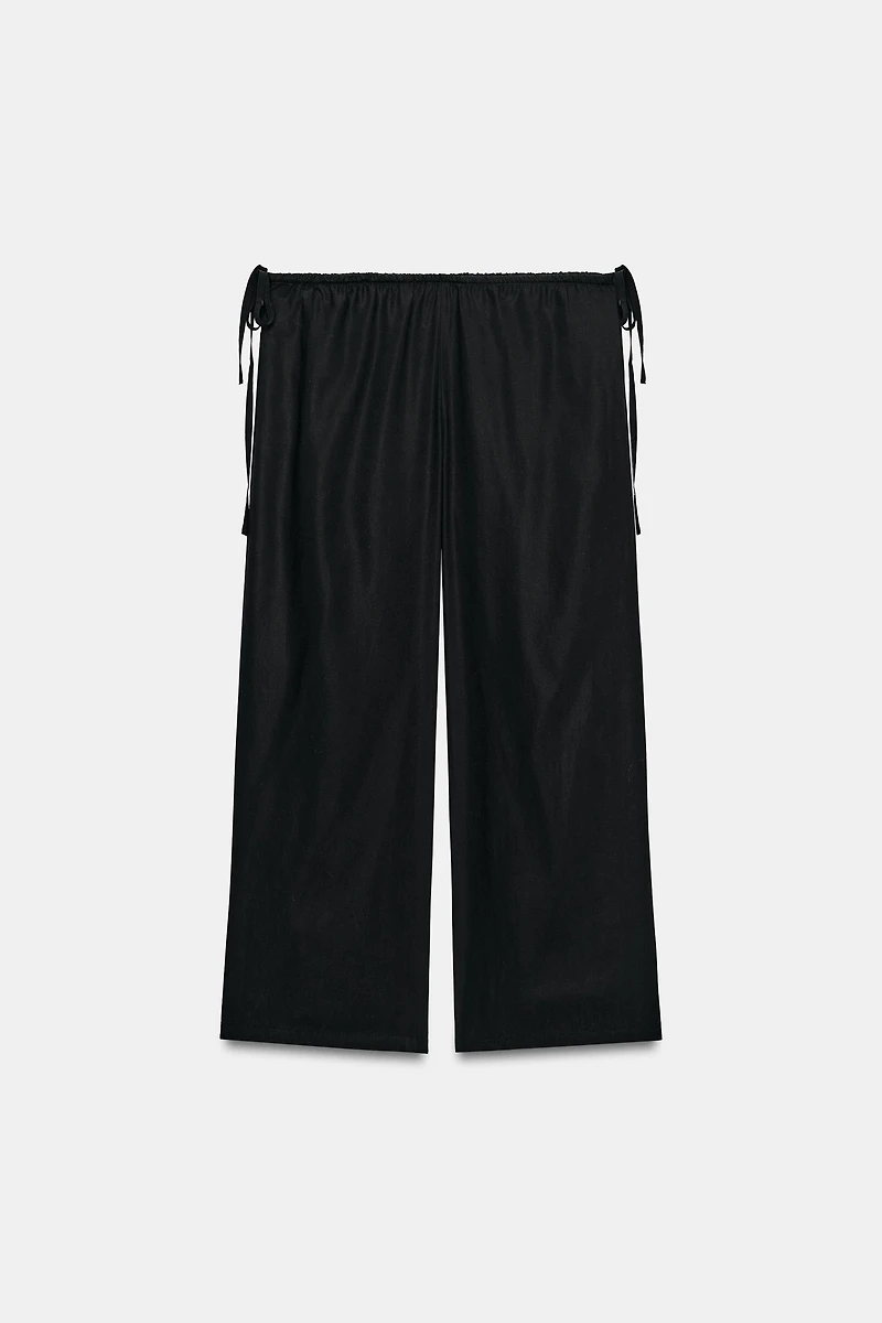 PANTALON 7/8 FLUIDE À NŒUDS