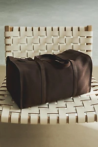FADED LEATHER TRAVEL BAG
