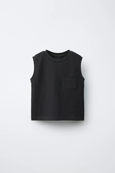 PLAIN POCKET T-SHIRT