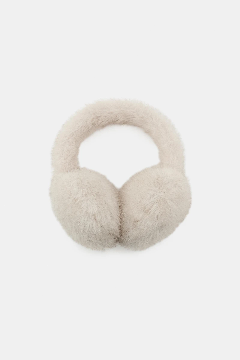 PLAIN FAUX FUR EARMUFFS