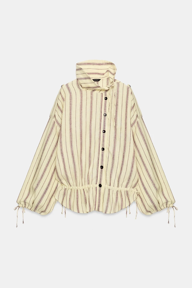 STRIPED LINEN JACKET