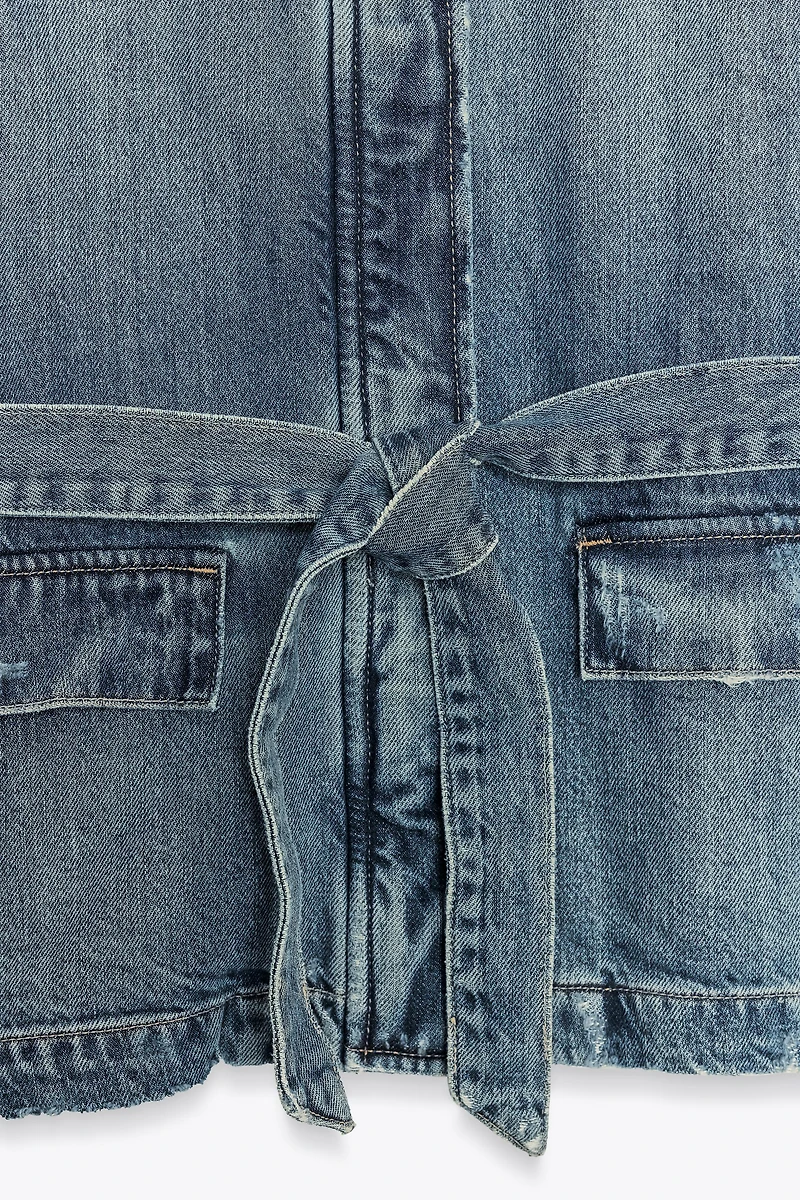 TRF LONG DENIM JACKET