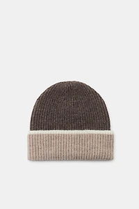 COMBINATION KNIT BEANIE