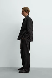 COMBINED LEATHER JACKET AARON LEVINE X ZARA