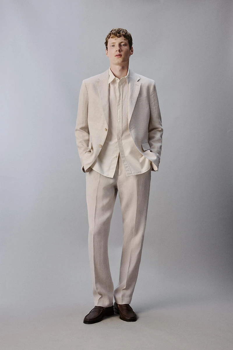 100% LINEN SUIT BLAZER