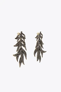 JEWEL LEAF EARRINGS
