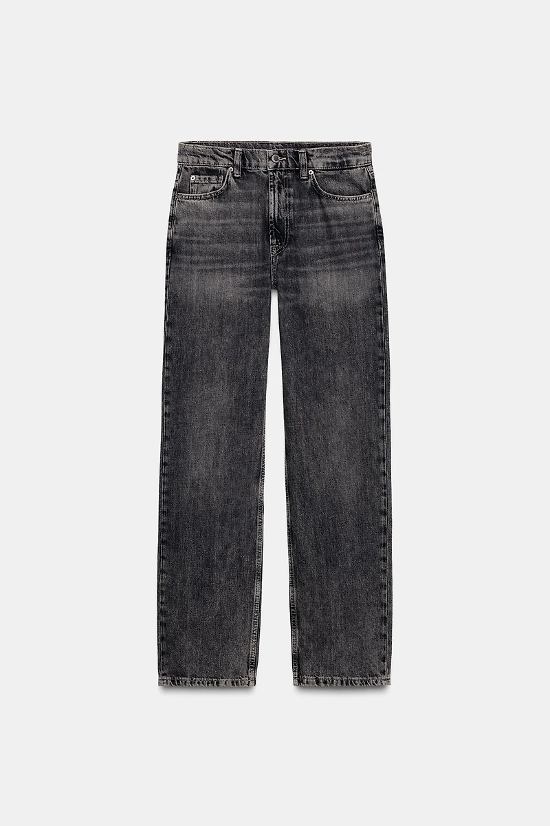 ZW COLLECTION HI-RISE STRAIGHT LEG JEANS