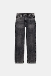 ZW COLLECTION HI-RISE STRAIGHT LEG JEANS