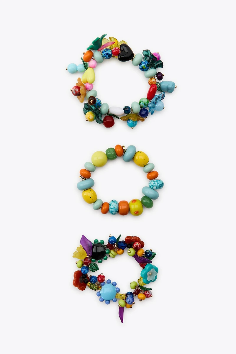 MULTICOLOR BEADED BRACELET PACK
