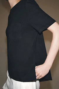 T-SHIRT INTERLOCK À POCHE