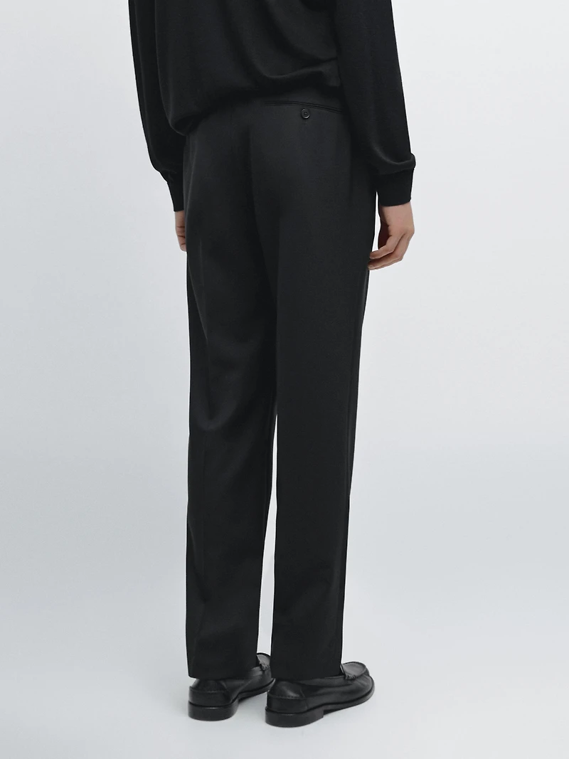 100% wool suit pants