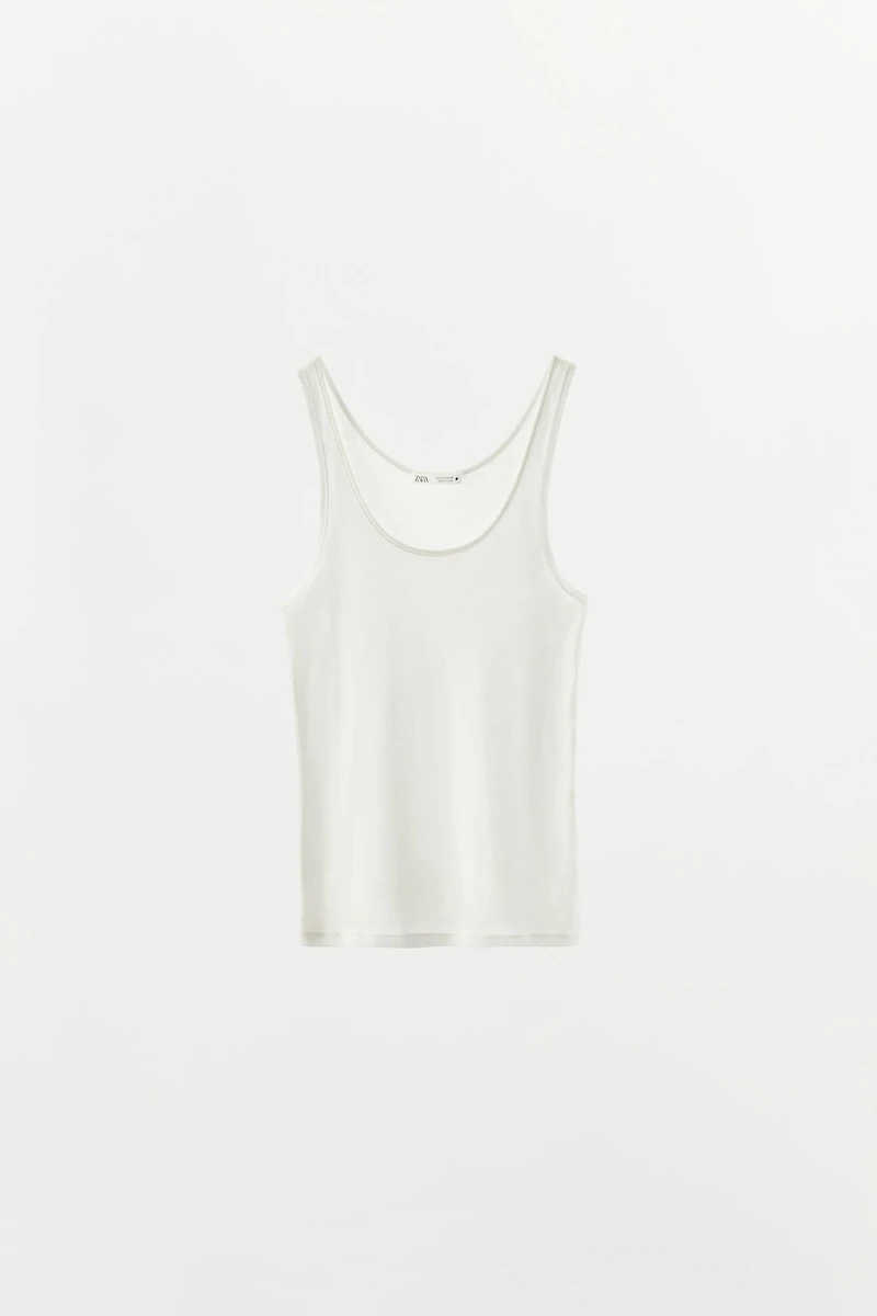 T-SHIRT BASIQUE À BRETELLES