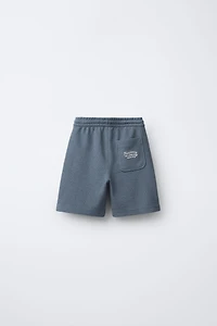 TERRYCLOTH FABRIC SHORTS