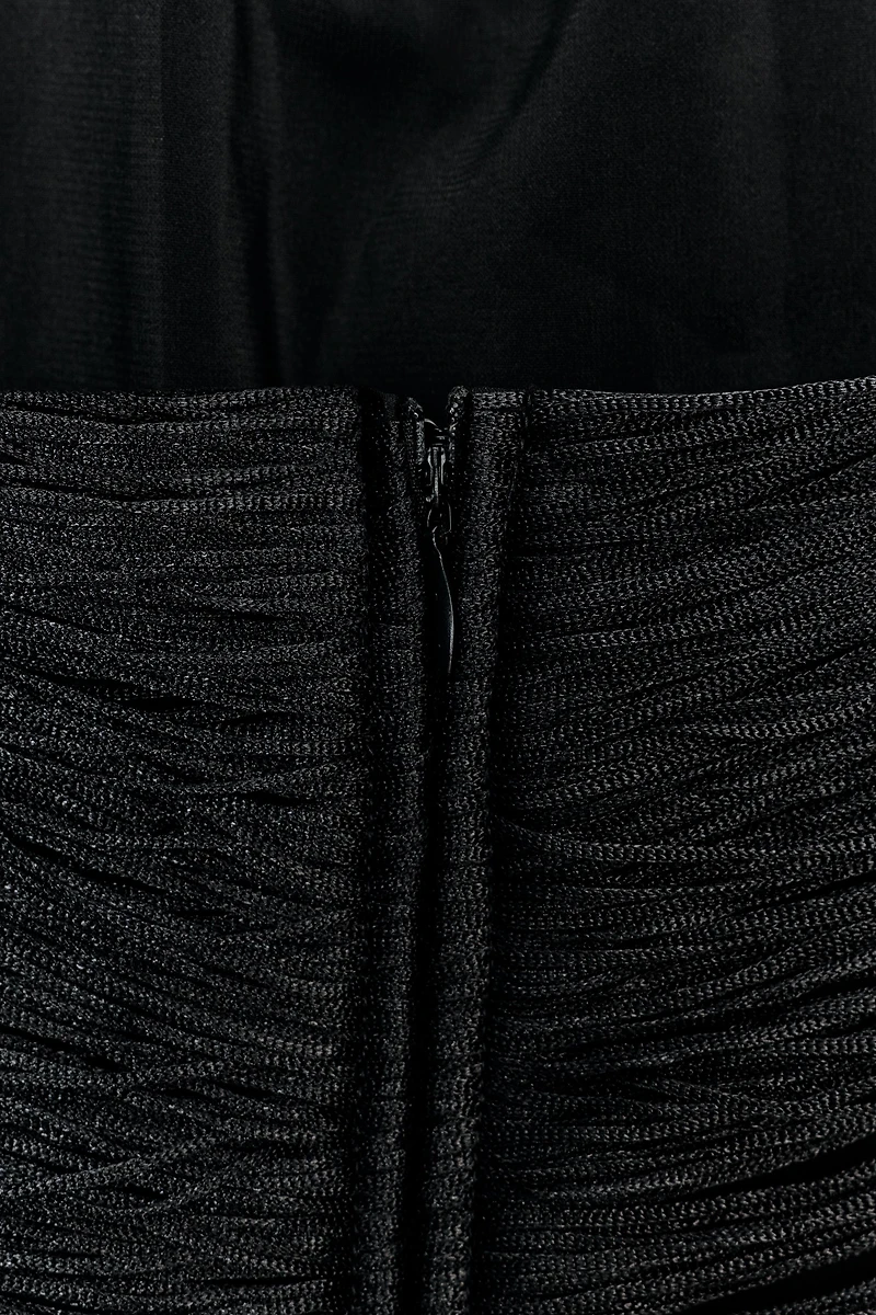 SHORT FRINGED HALTER DRESS