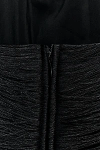 SHORT FRINGED HALTER DRESS