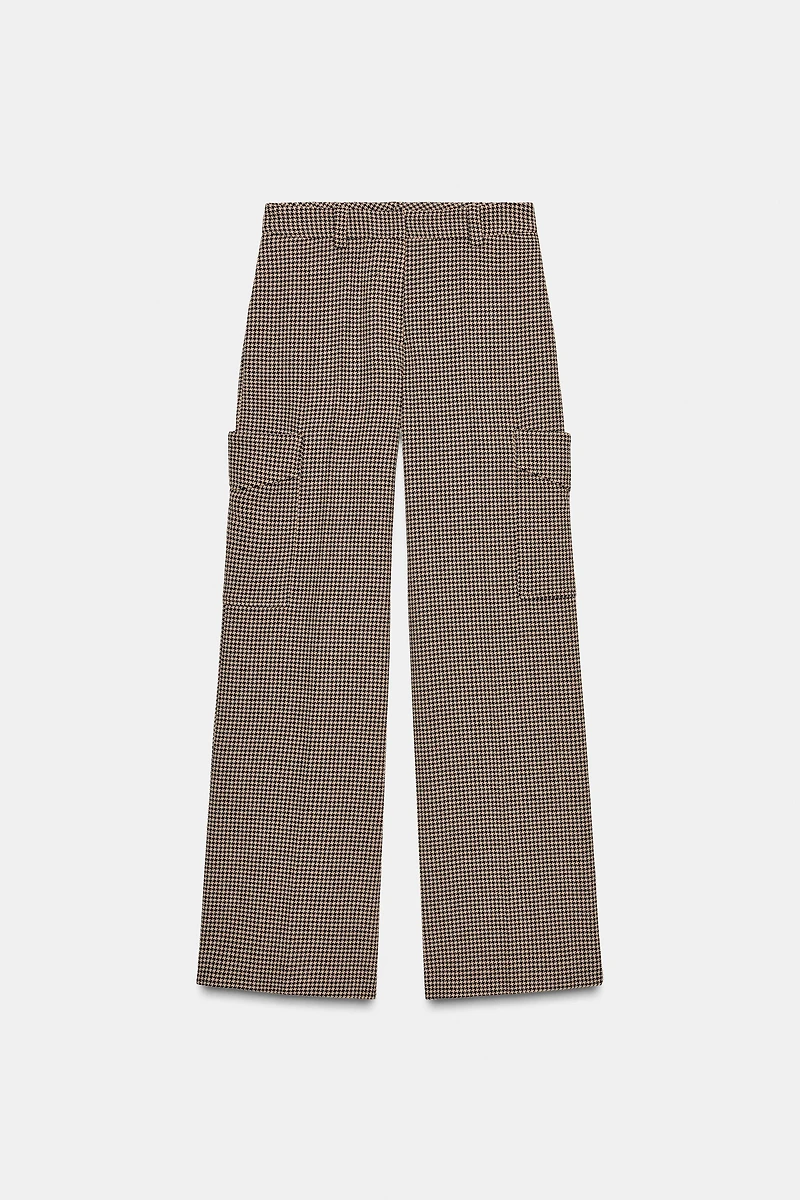 HOUNDSTOOTH CARGO PANTS