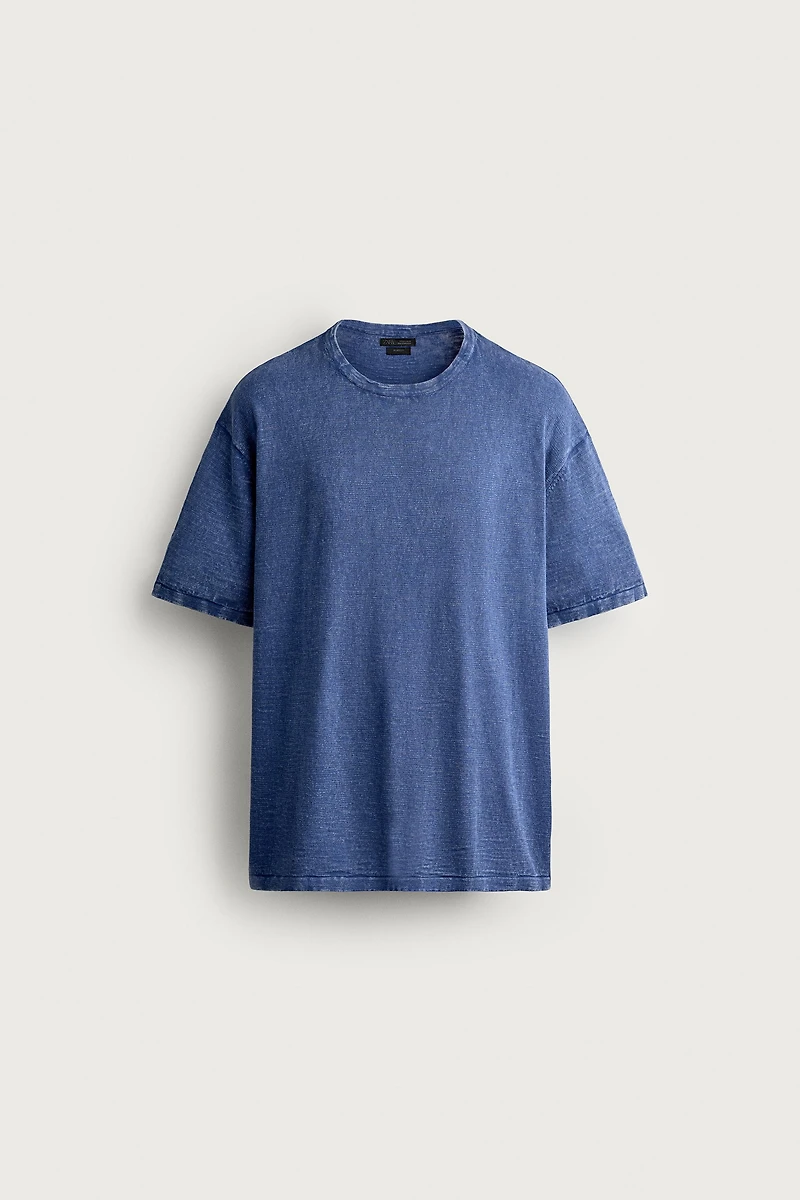 TEXTURED KNIT T-SHIRT