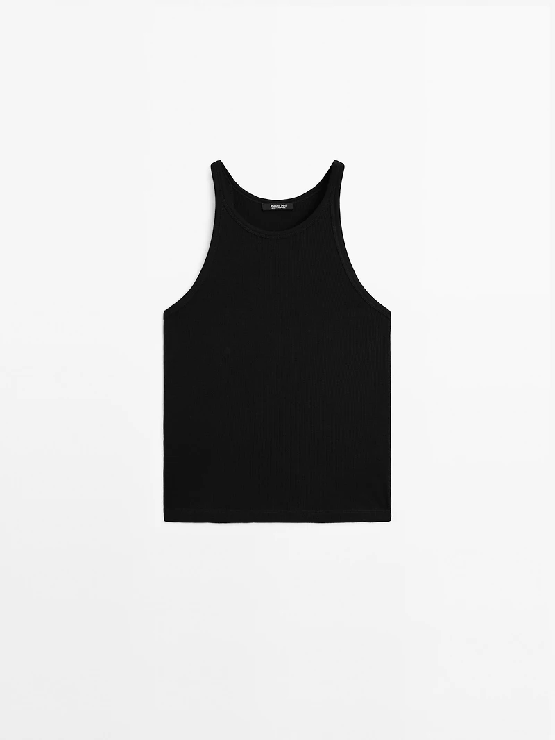 100% cotton halter top