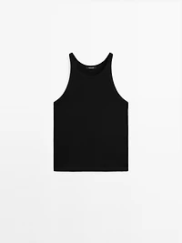 100% cotton halter top