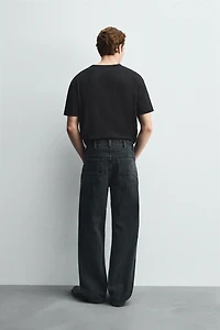 TEXTURE STRIPED JEANS