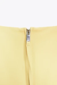 ZIPPED MIDI DRESS