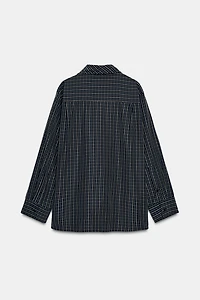 CHEMISE À CARREAUX AVEC FOULARDS EN COTON