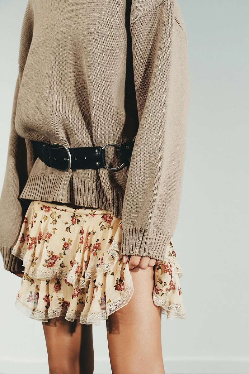 LEATHER RING BELT