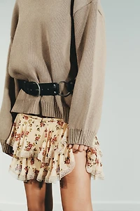 LEATHER RING BELT