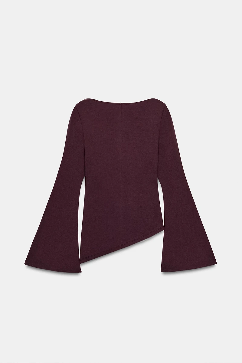 INTERLOCK LONG SLEEVE TOP