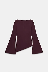 INTERLOCK LONG SLEEVE TOP
